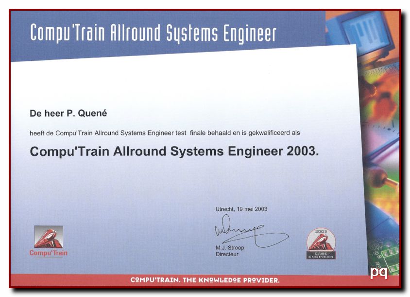 Computrain case engineer 2003
